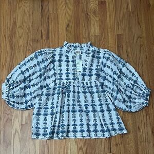 SUR LA VAGUE nwt one size boho blouse